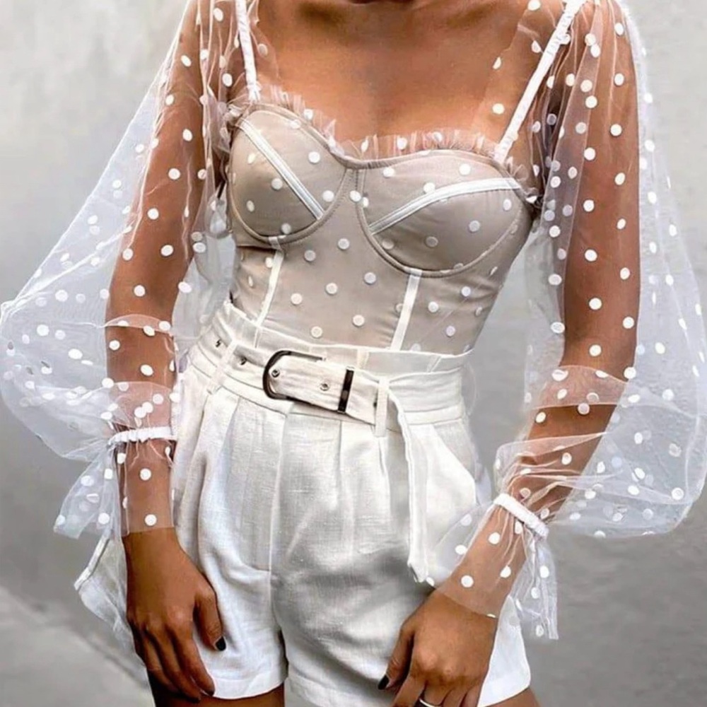 Petal & Pup runaway polka dot corset top - Picture 2 of 3